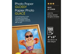 Epson - Blank - 102 x 152 mm - 200 g/m� - 100 ark fotopapper - f�r EcoTank ET-2850, 2851, 2856, 4850, EcoTank Photo ET-8500, EcoTank Pro ET-5800