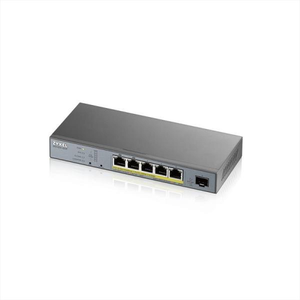Zyxel | GS1350-6HP | Smart Managed | CCTV Switch | 5x Port | 1Gbit/s | 60W PoE