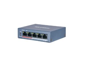 SWITCH PoE HIKVISION, port 10/100 x 5, SFP nu, carcasa metalica, "DS-3E0105P-E/M(B)" (timbru verde 2 lei)