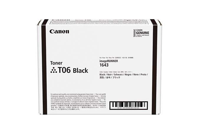 Toner Original Canon Black, CRG-T06, pentru IR 1643i|1643if, 20.6K, (timbru verde 1.2 lei) ,NOPP, "3526C002AA"