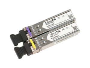 MikroTik 1.25G Bidirectional Single-Mode Module 80km Pair S-4554LC80D