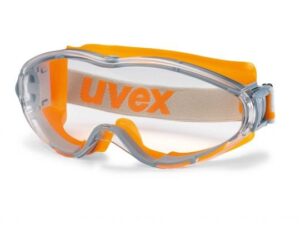 Safety goggles Uvex Ultrasonic, clear panoramamic lense, supravision excellence coating, grey/orange