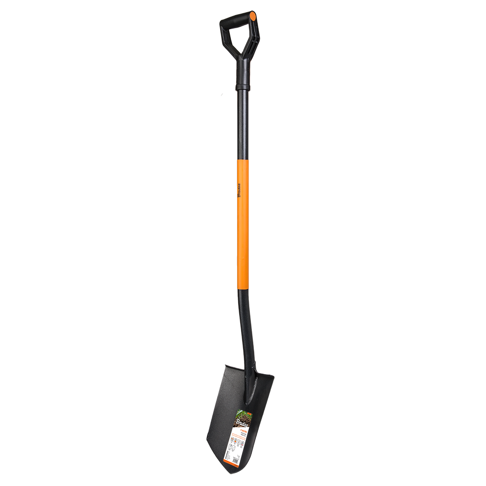 Sharp spade with hardened head made of boron steel