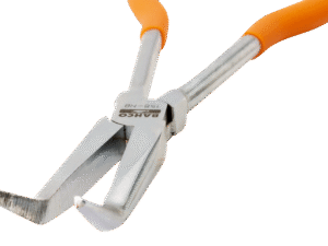 Snipe nose pliers long, bent tip, 35° 270mm