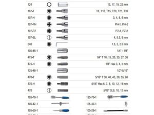 Sockets 4-32mm and bits set 1/4" and 1/2" 101 pcs Irimo