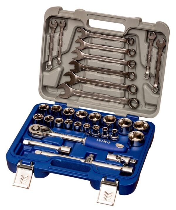 Sockets 8-32mm and combination wrenches 8-19mm set 1/2" 33 pcs Irimo - Image 3