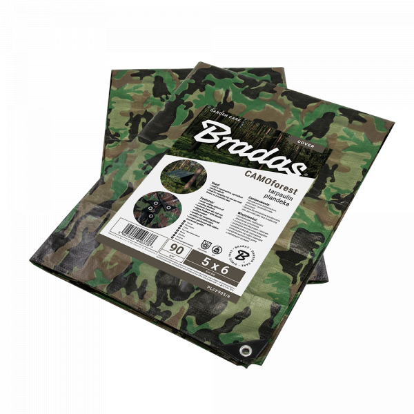 Tarpaulin CAMOforest 5 x 8m 90g/m² - Image 2