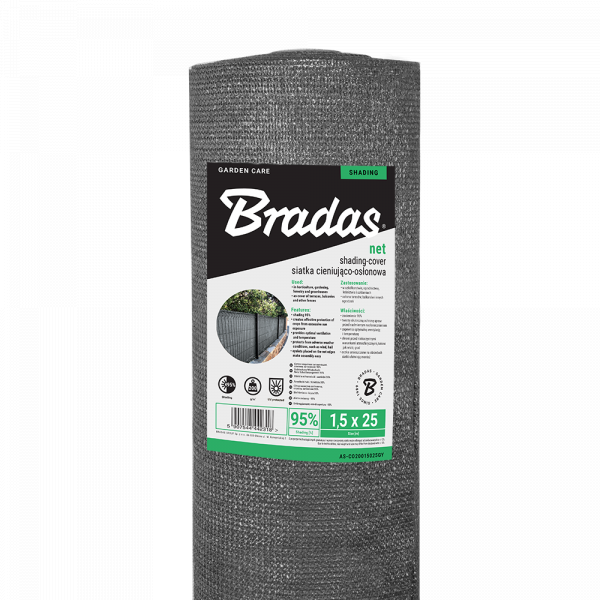 Shading - cover net, 95%, 1,5x25m, 200g/m2 - grey - Image 2