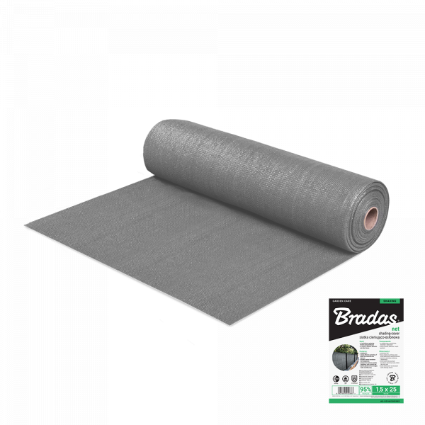 Shading - cover net, 95%, 1,5x50m - grey - Image 3