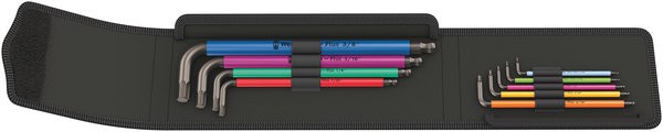 Wera 950/9 multicolour Hex-Plus L-key set for imperial hexagon socket screws